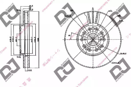 Тормозной диск DJ PARTS BD1021